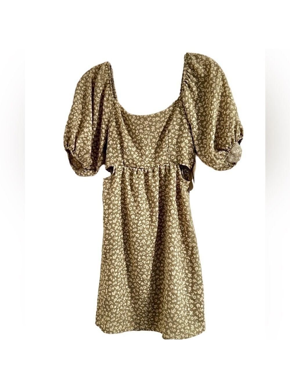 NWT altar’d state Floral Mini Dress, XS, Ivory and Sage